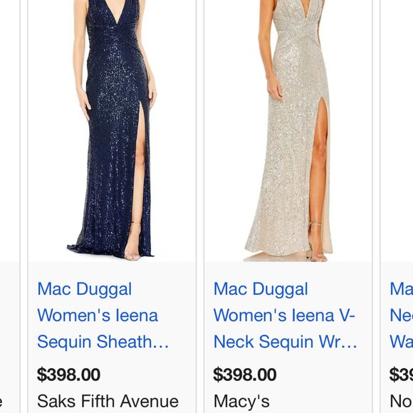 Ieena Mac Duggal Navy Sequin Sleeveless Formal Gown Evening Dress Size 16 - Picture 15 of 15